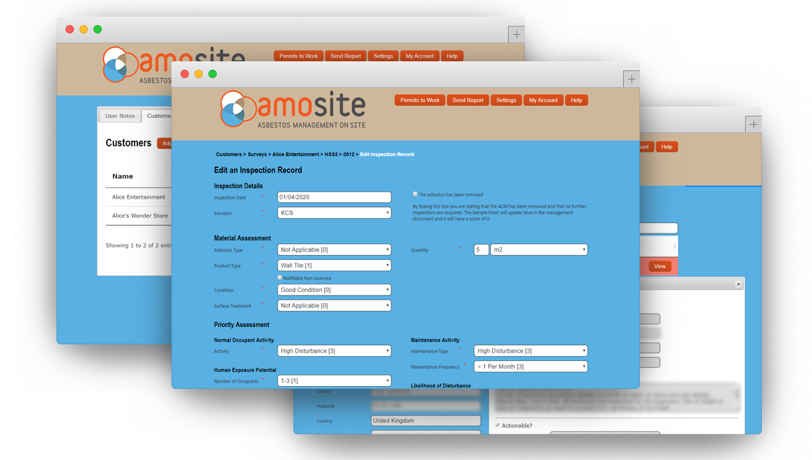 Amosite bespoke software case study