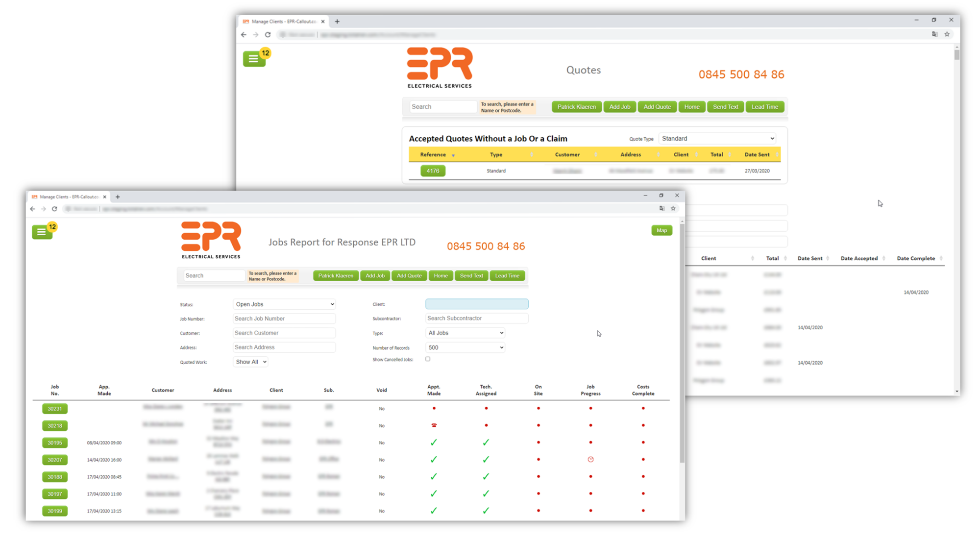 Response EPR bespoke software case study