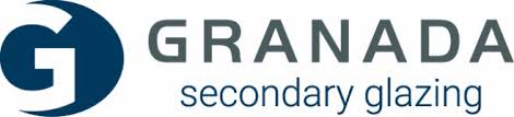 Granada secondary glazing logo in blue and grey