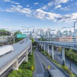 Cutom software for all industries, shows highways and industrial background