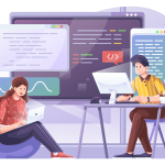 BSPOKE Software - Software Modernisation showing software developers modernising a business application